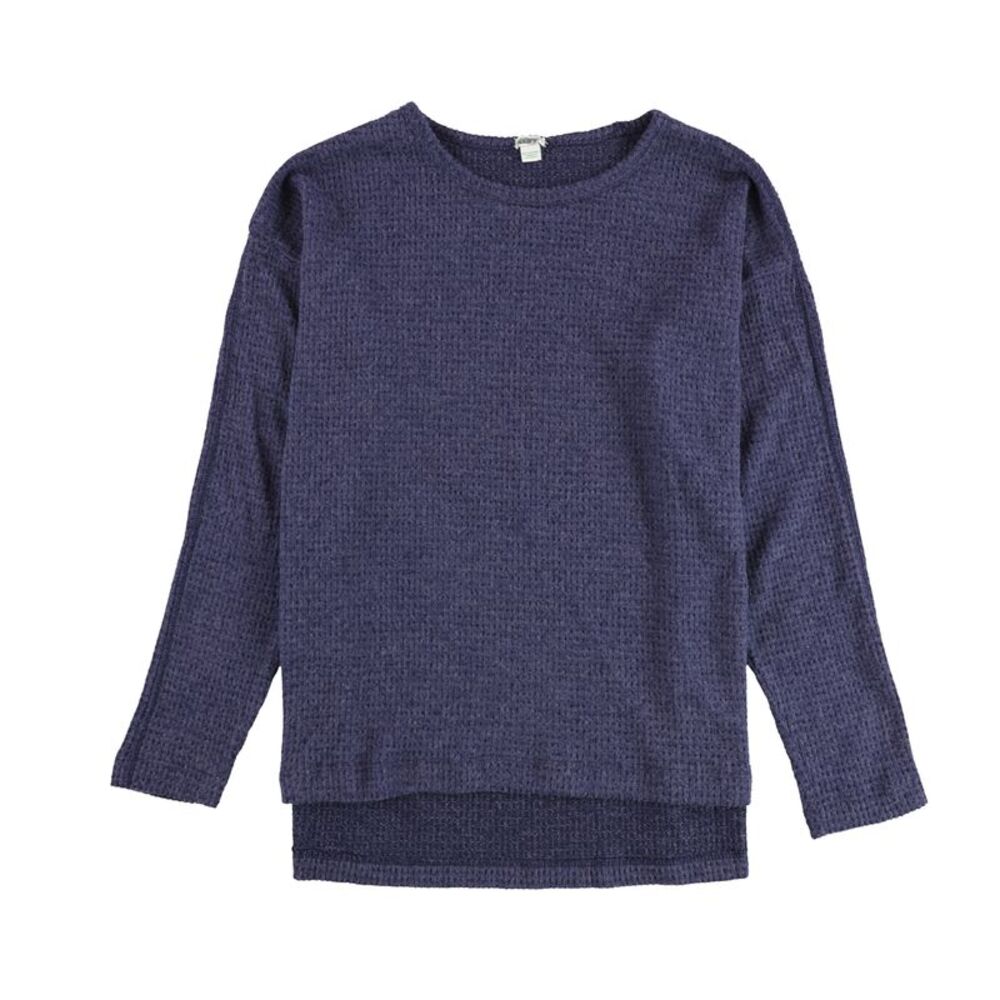 American Eagle Womens Waffle Pullover Sweater, Blue, XS, DM